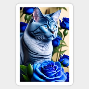 British Blue Cat Sticker